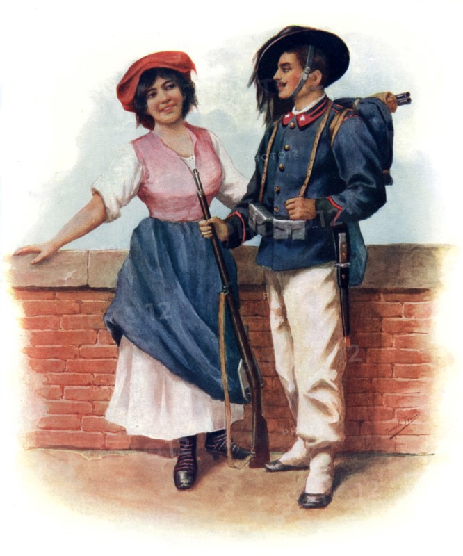 'The Soldier's Farewell', 1908-1909.Artist: H Kollien