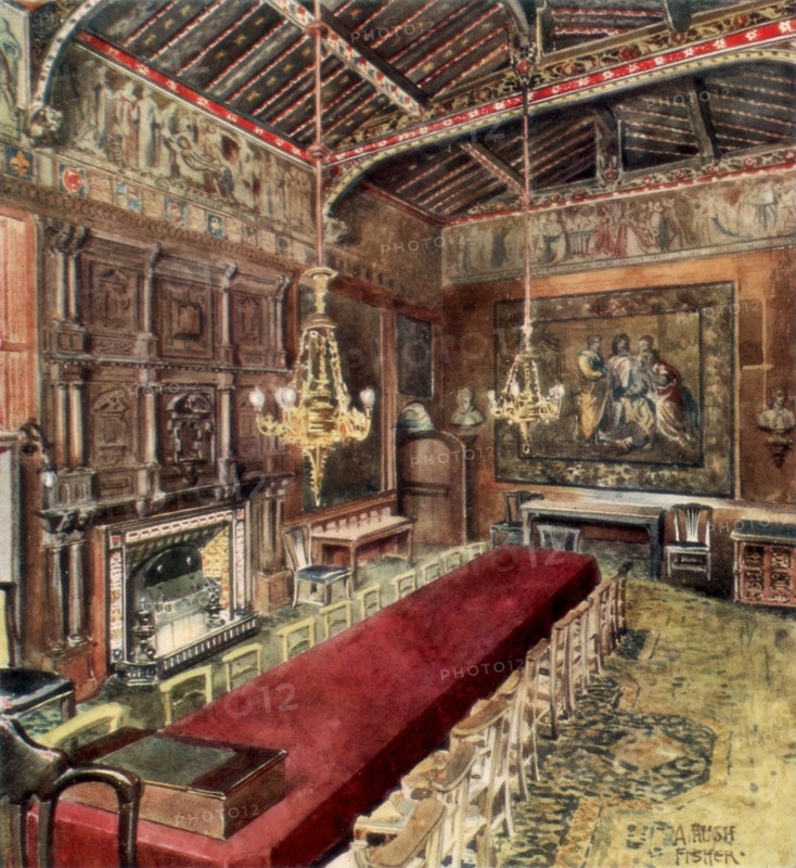 Jerusalem Chamber, Westminster Abbey, 1902. Artist: Alfred Hugh Fisher