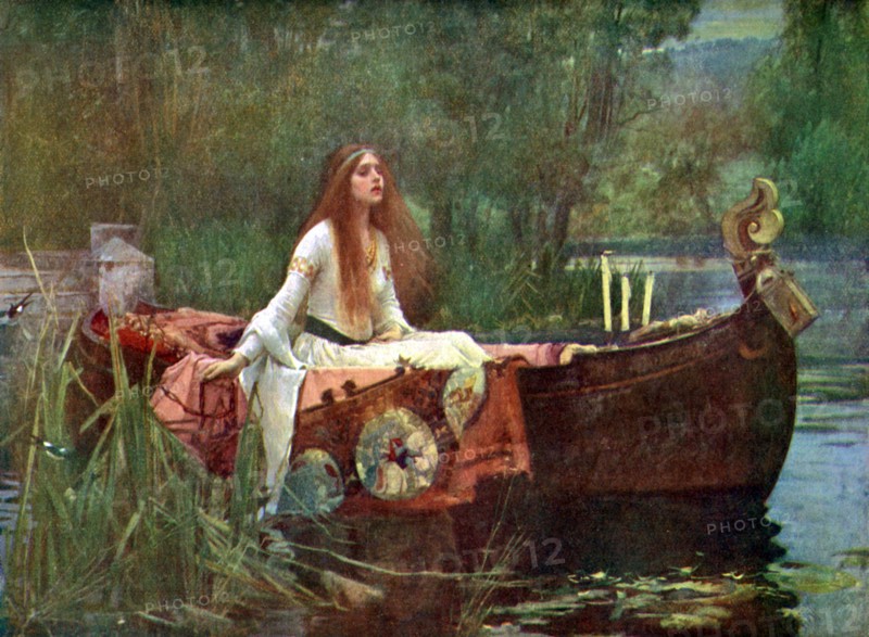 'The Lady of Shalott', 1888 (1923).Artist: John William Waterhouse