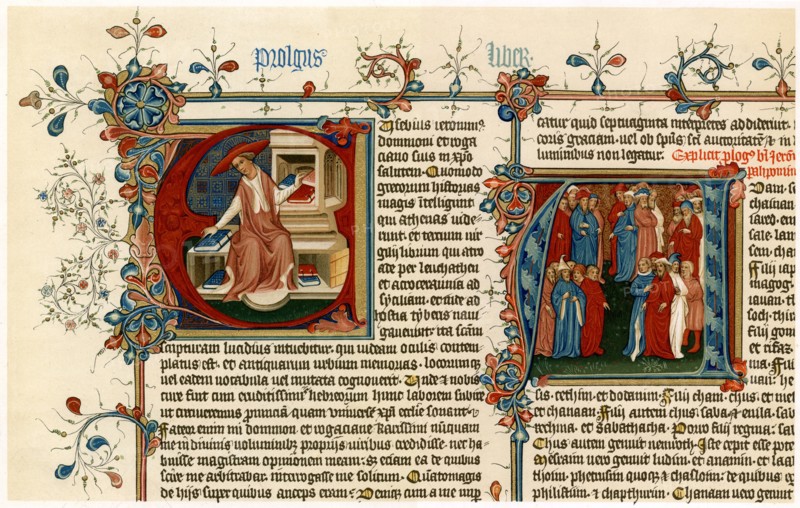 Illuminated initial letters, 1405-1415. Artist: Unknown
