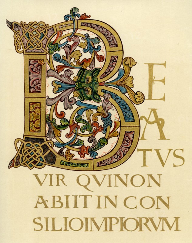 Initial letter 'B', 980-1000 AD. Artist: Unknown