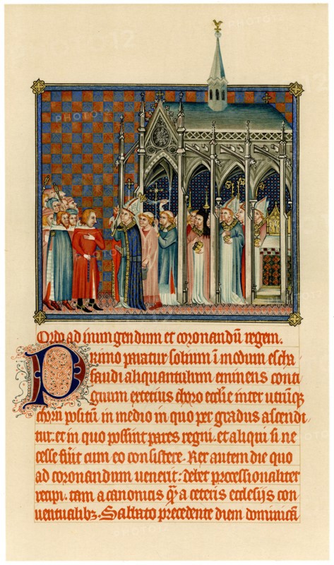 Coronation of Charles V, c1365. Artist: Unknown