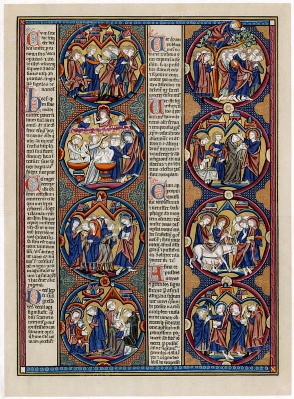 Bible scenes, late 13th century. Artist: Unknown