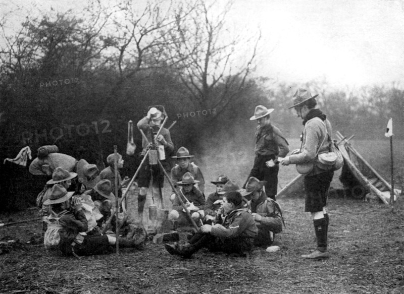 Boy scouts camping, 1926