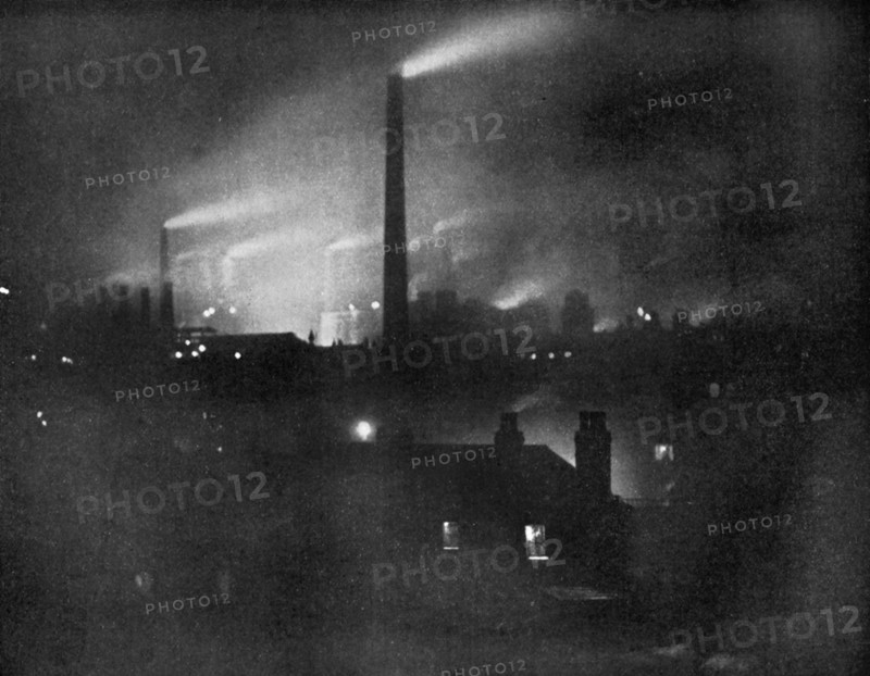 Steelworks, 1926.Artist: Edgar & Winifred Ward
