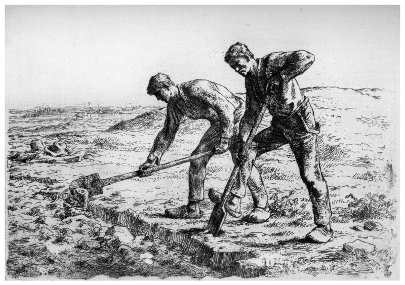 'Diggers', c1835-1875 (1924). Artist: Jean Francois Millet