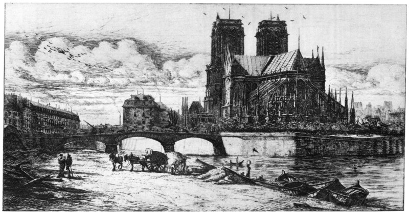 'L'Abside', c1841-1868 (1924). Artist: Charles Meryon