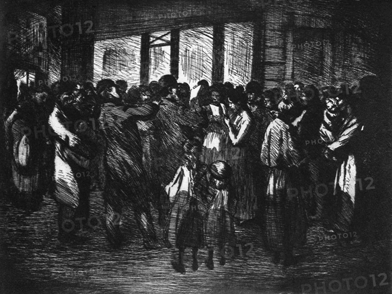 'Chanteurs de Rue', c1800-1840 (1924). Artist: Theophile Steinlen