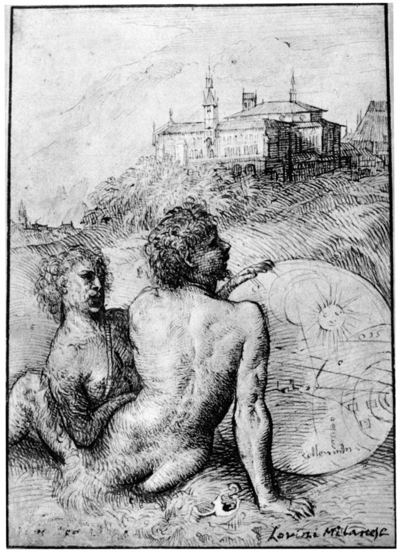 'Landscape with Satyrs', c1512, (1937). Artist: Titian
