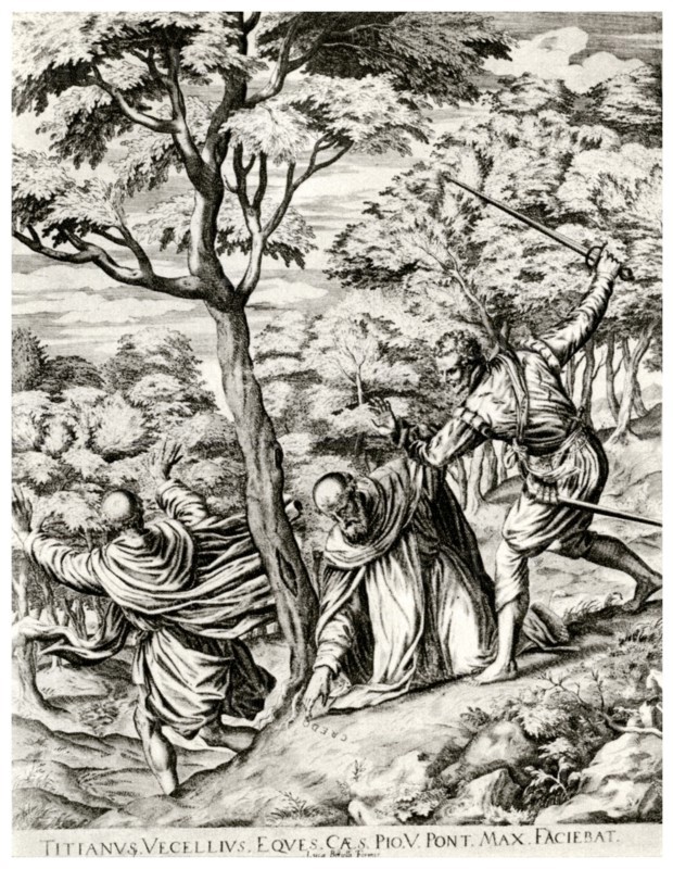'St Peter Martyr', 16th century, (1937). Artist: Luca Bertelli