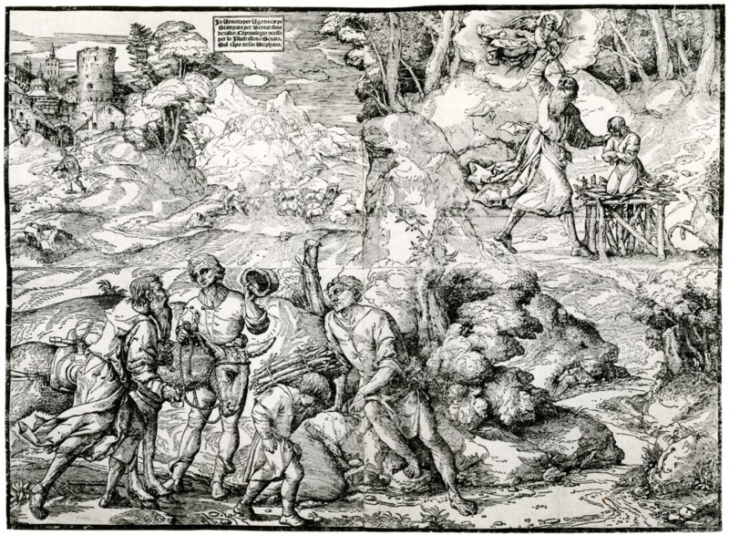 'Abraham's Sacrifice', 1516-1518, (1937). Artist: Ugo da Carpi