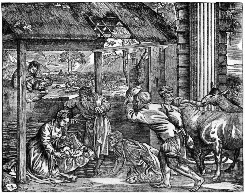 'Adoration of the Shepherds', 1937. Artist: Domenico dalle Greche