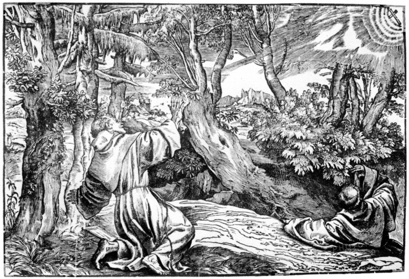 'St Francis Receiving the Stigmata', 1937. Artist: Nicolo Boldrini