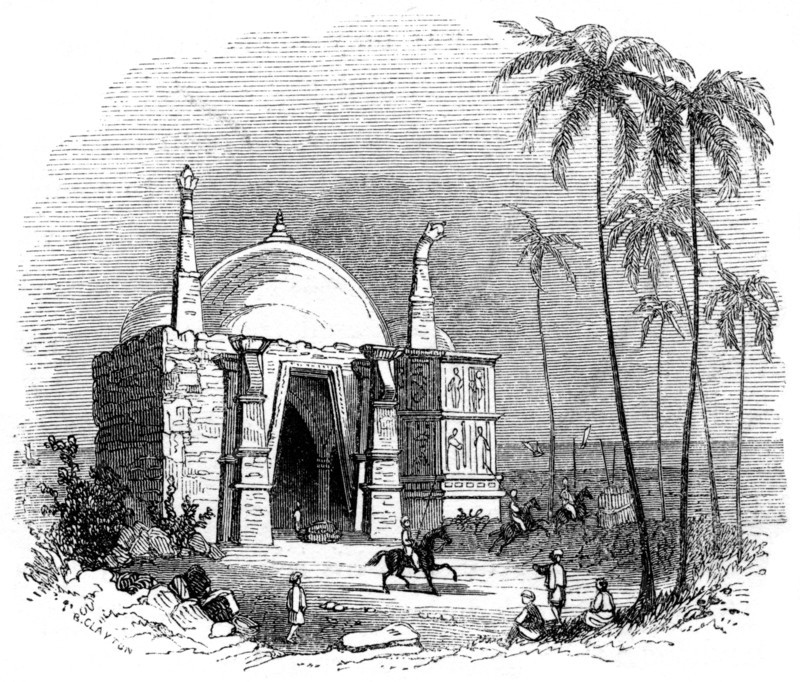 Temple of Somnath, Gujarat, India, 1847. Artist: Robinson