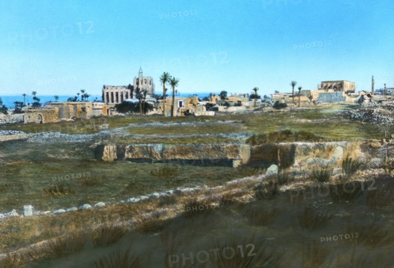 Sea road to the east, old Famagusta, Cyprus. Artist: Unknown