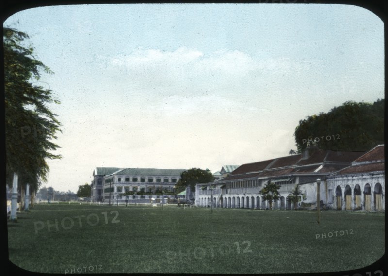 War department buildings and military college, Bangkok, Siam. Artist: Unknown