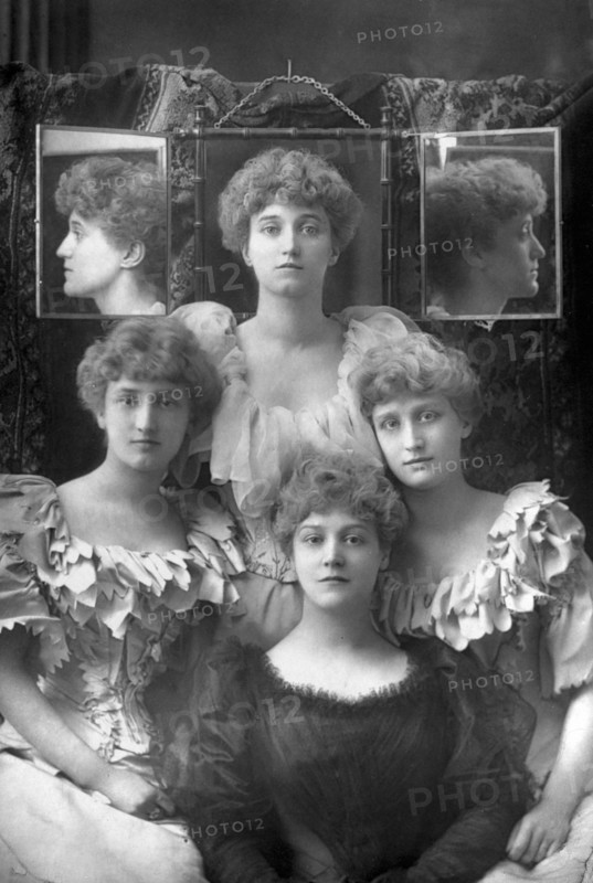 The Dene sisters, 1893.Artist: W&D Downey