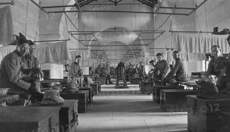 British army barracks, Agra, India, 1916-1917. Artist: Unknown