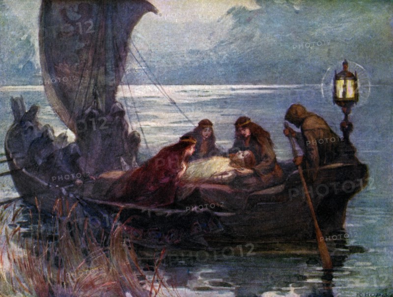 The Passing of Arthur, 1925. Artist: Unknown