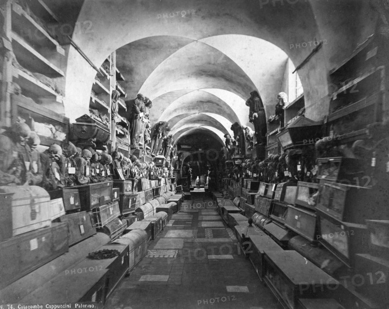 Catacombs of the Capuchins, Palermo, Italy, c1910s. Artist: Unknown