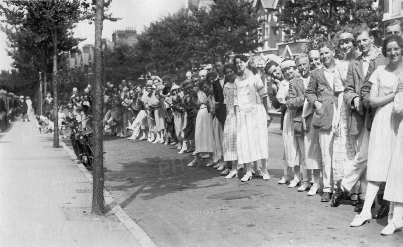 A line of people, c1920s. Artist: Unknown