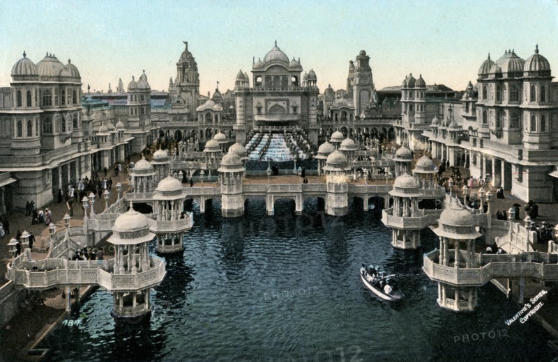 Court of Honour, Imperial International Exhibition, London, 1909.Artist: Valentine & Sons