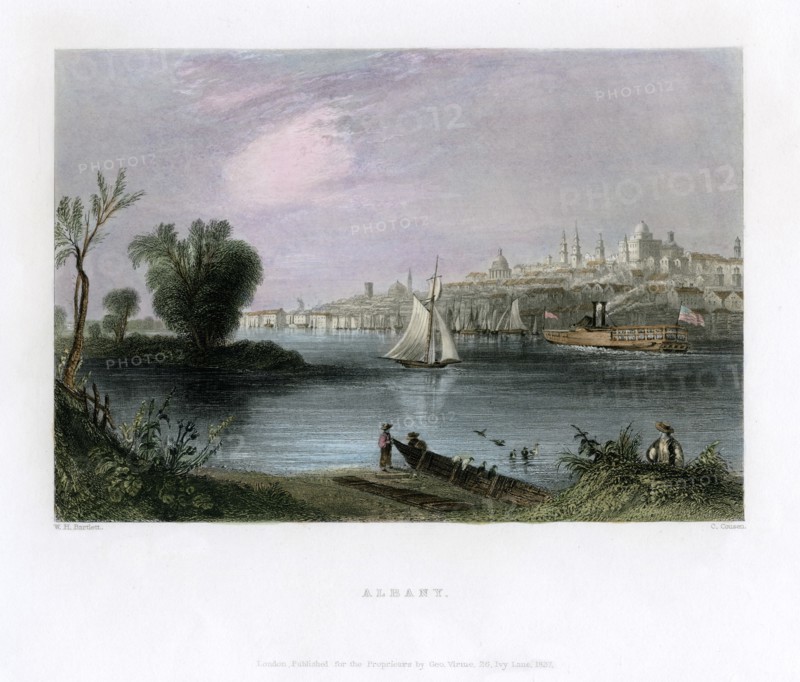 Albany, New York, USA, 1837.Artist: C Cousen