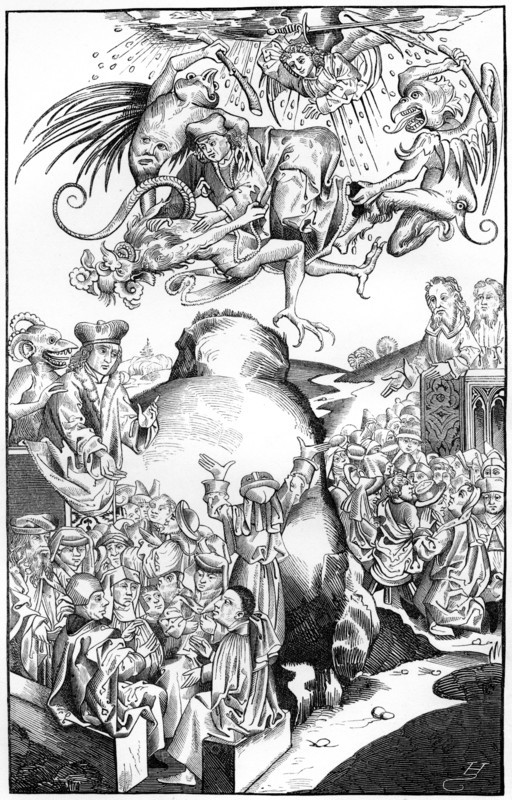 Beliefs and superstitions, 1493 (1849).Artist: A Bisson