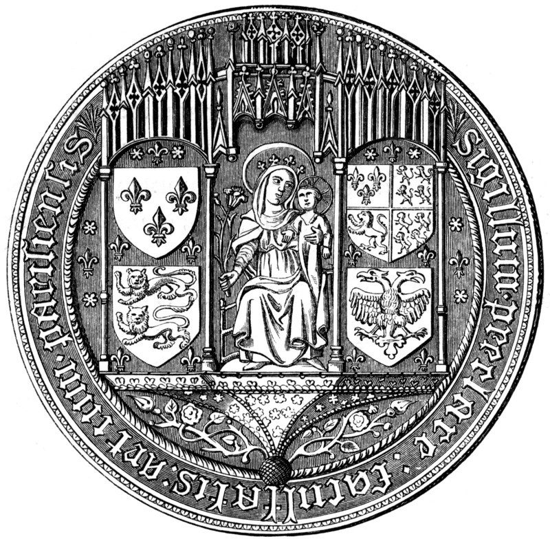 Seal of the Four Nations or the Facutly of Arts, 16th century (1849). Artist: Unknown