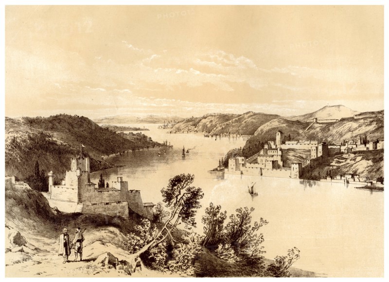 Fortresses of the Dardanelles, Turkey, 19th century.Artist: McFarlane and Erskine