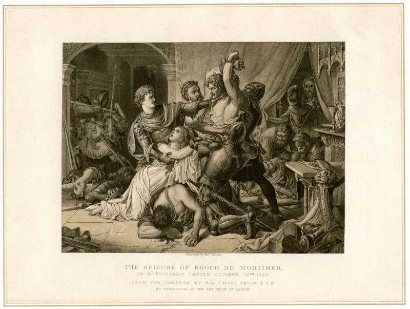 The seizure of Roger de Mortimer (1287-1330) at Nottingham Castle, 19th century.Artist: Noel Paton