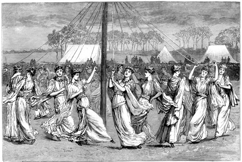 May Day festivities, 1891. Artist: Unknown
