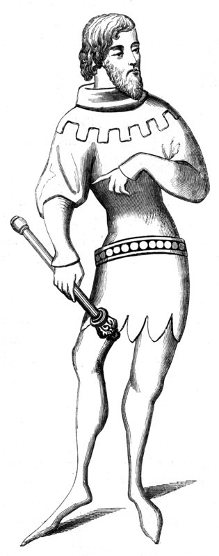 A herald, 14th century (1849). Artist: Unknown