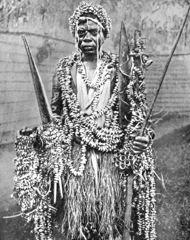 A witch-doctor, Uganda, Africa, 1936.Artist: Wide World Photos