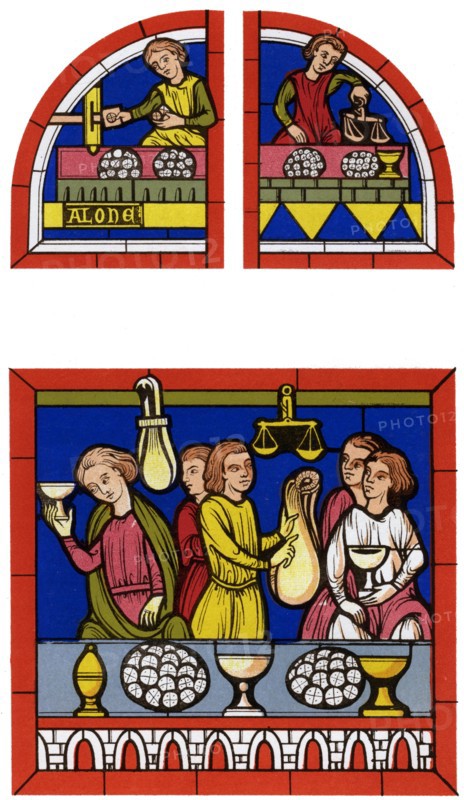 Monnoyeurs et Changeurs, 13th century (1849). Artist: Thurwanger Freres