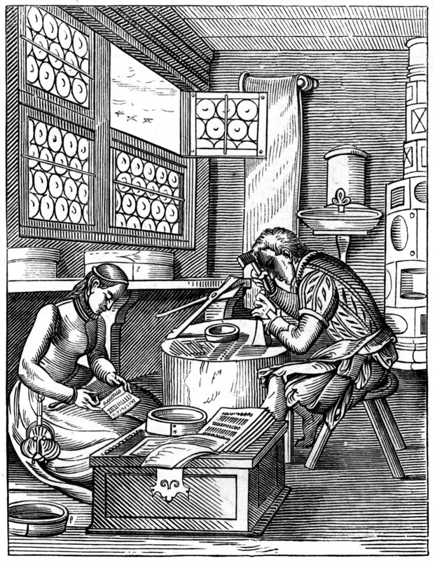 Clasp-maker, 16th century (1849).Artist: Jost Amman