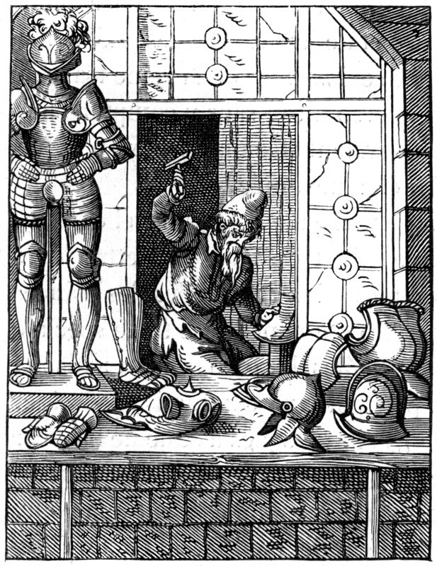 Armourer, 16th century (1849).Artist: Jost Amman