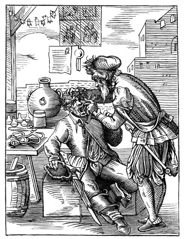 Dentist, 16th century (1849).Artist: Jost Amman