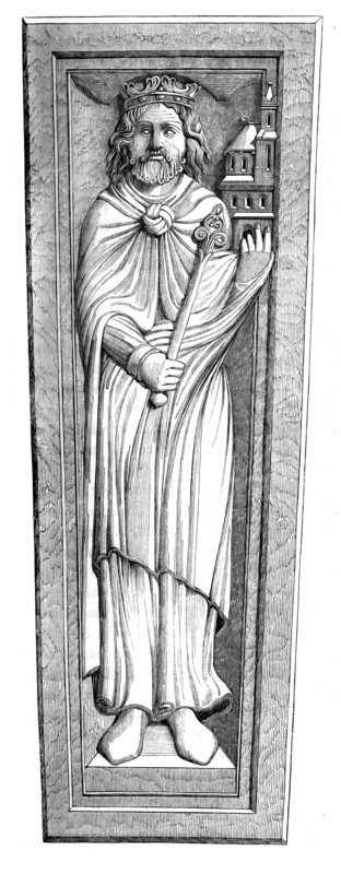 Childebert's tomb, 11th century (1849). Artist: Unknown