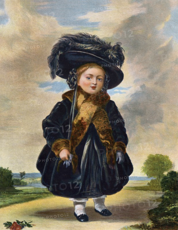 Queen Victoria (1819-1901) aged four years old, 19th century.Artist: Eyre & Spottiswoode