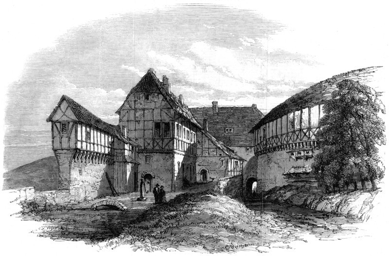 Luther's house at Wartburg Castle, Eisenach, Germany, 1862. Artist: Unknown