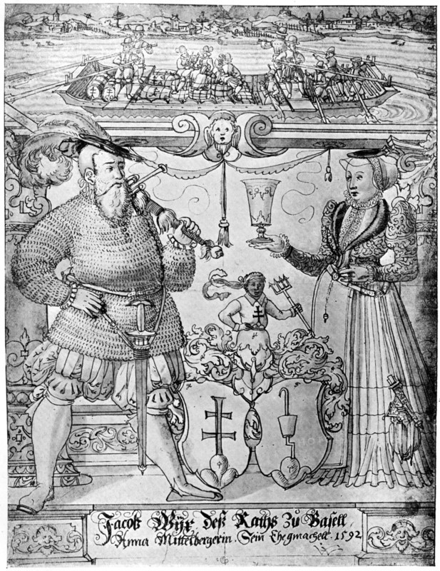 Jacob Wyx of Basel and his wife Anna, 1592 (1901). Artist: Unknown