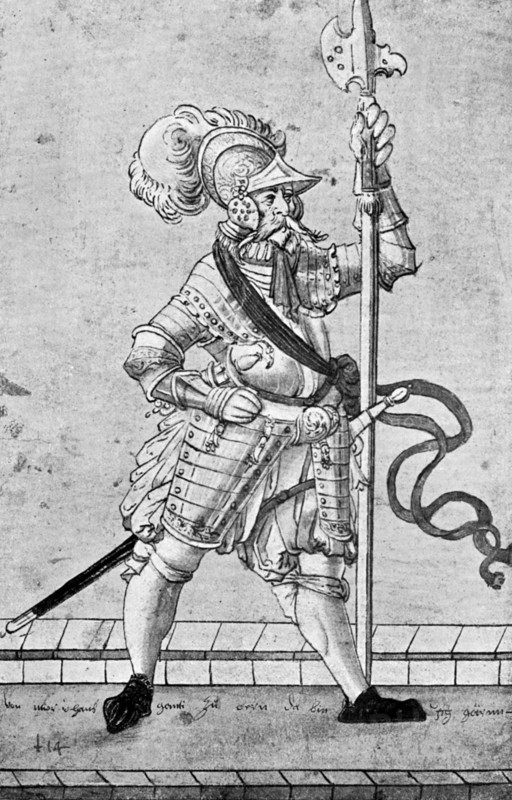 Hans Ganti of Bern, c16th century (1901).Artist: A Landsknecht