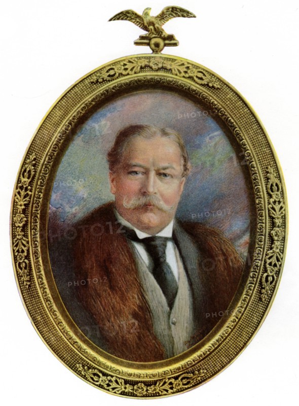 William Howard Taft, American president, 1910.Artist: Alyn Williams