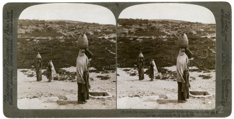 The village of Imwas (Emmaus), Palestine, 1900.Artist: Underwood & Underwood
