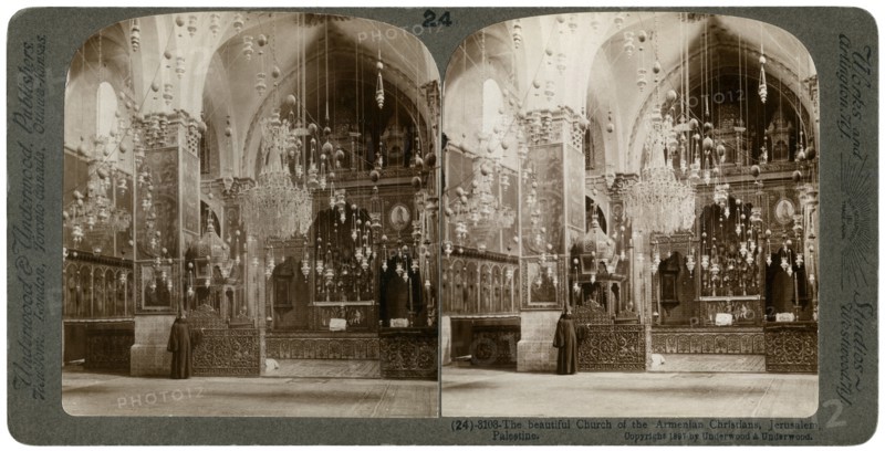 Church of the Armenian Christians, Jerusalem, Palestine, 1897.Artist: Underwood & Underwood