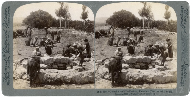 Joseph's Well, Dothan, Palestine, 1900.Artist: Underwood & Underwood