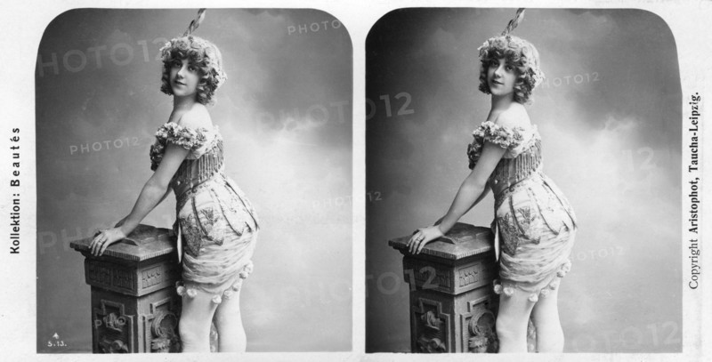 Portrait of a costumed woman, early 20th century.Artist: Aristophot