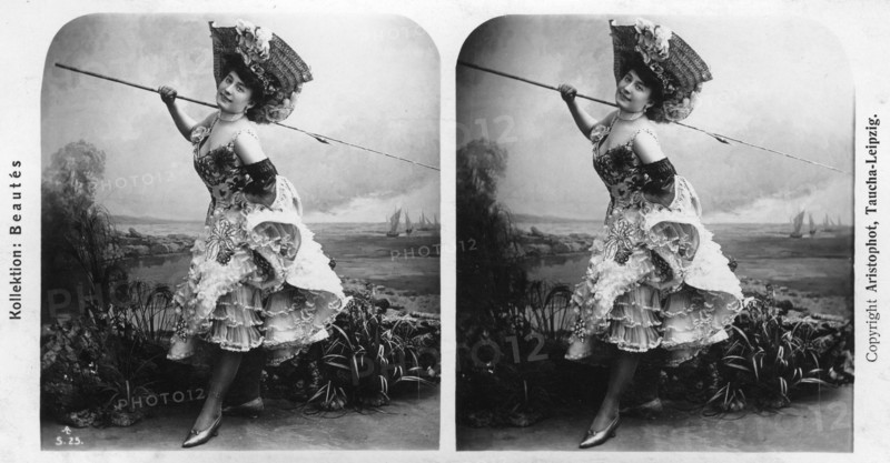 Portrait of a costumed woman, early 20th century.Artist: Aristophot