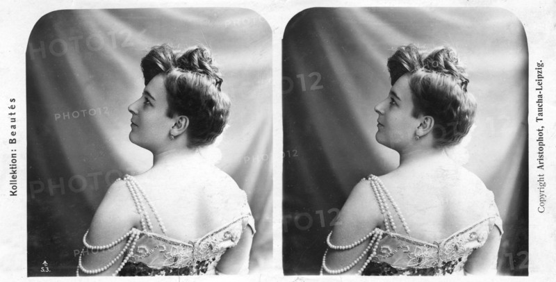 Portrait of a costumed woman, early 20th century.Artist: Aristophot